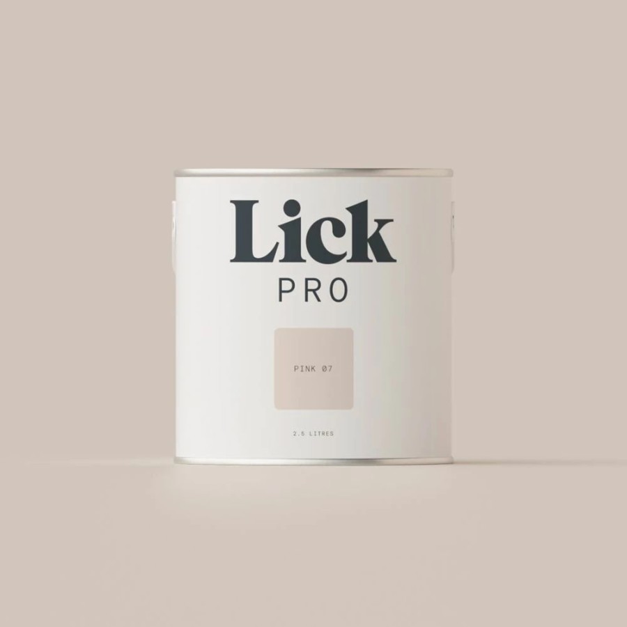 Decorating * | Lickpro Eggshell Pink 07 Emulsion Paint 2.5Ltr