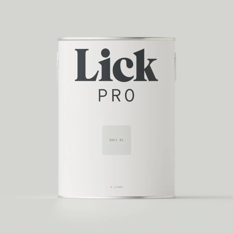 Decorating * | Lickpro Eggshell Grey 01 Emulsion Paint 5Ltr