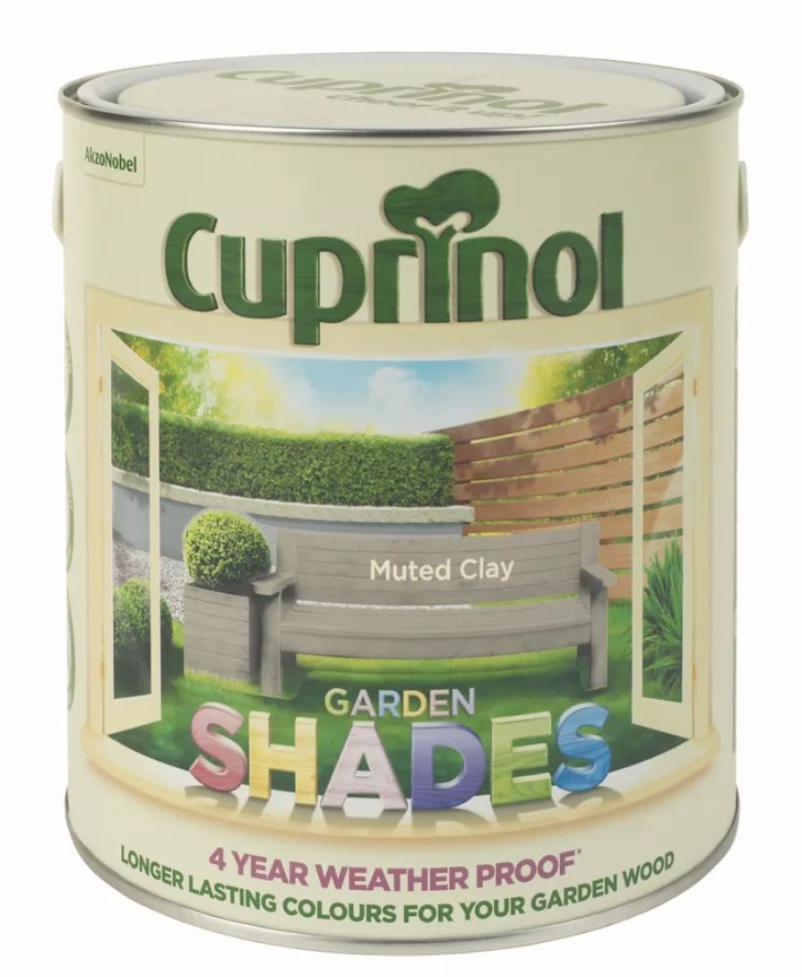 Decorating * | Cuprinol Garden Shades Exterior Wood Paint Matt Muted Clay 2.5Ltr