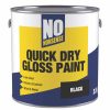 Decorating * | No Nonsense Gloss Black Acrylic Water-Based Paint 2.5Ltr