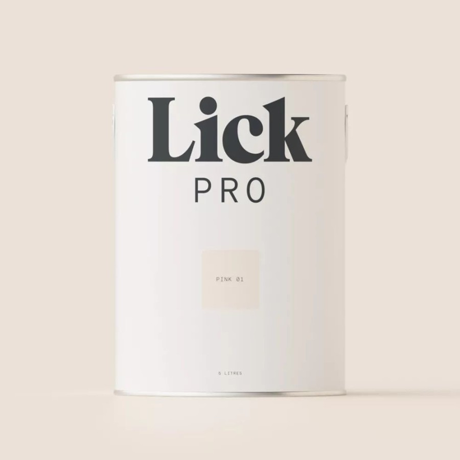 Decorating * | Lickpro Matt Pink 01 Emulsion Paint 5Ltr