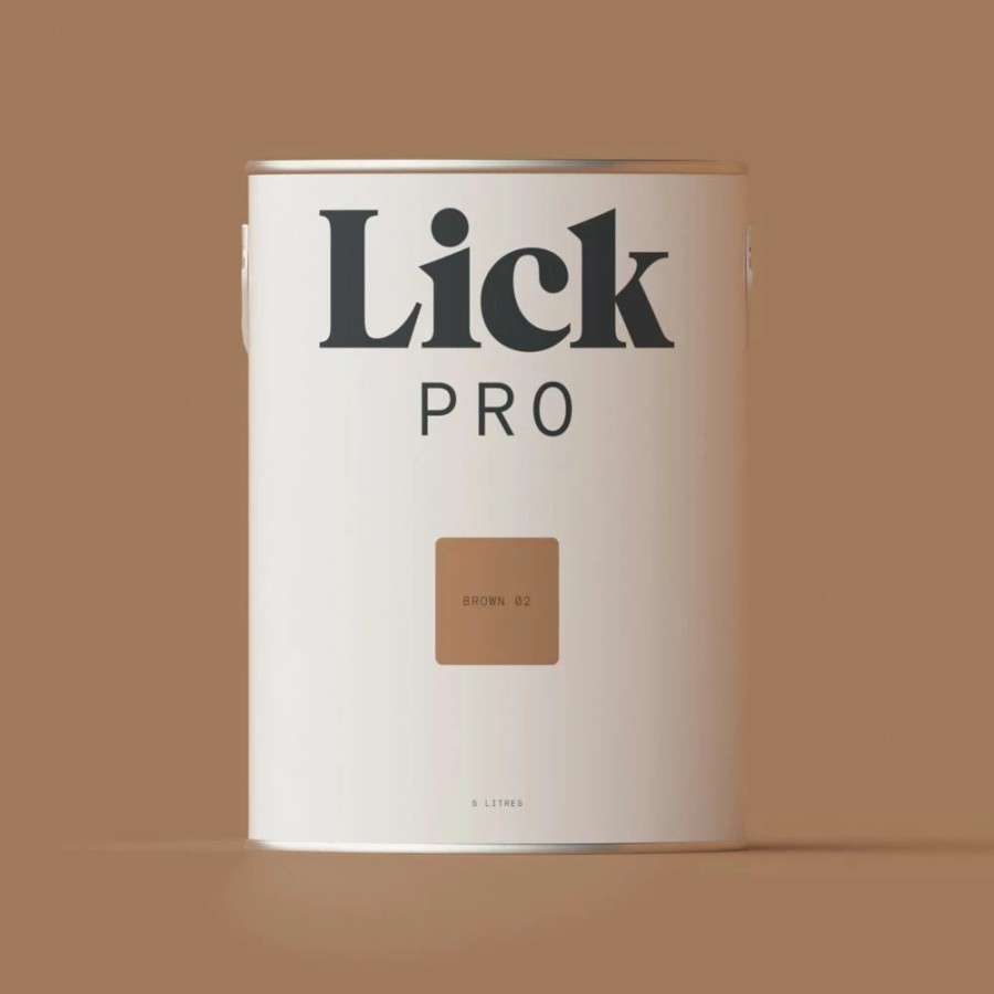 Decorating * | Lickpro Eggshell Brown 02 Emulsion Paint 5Ltr