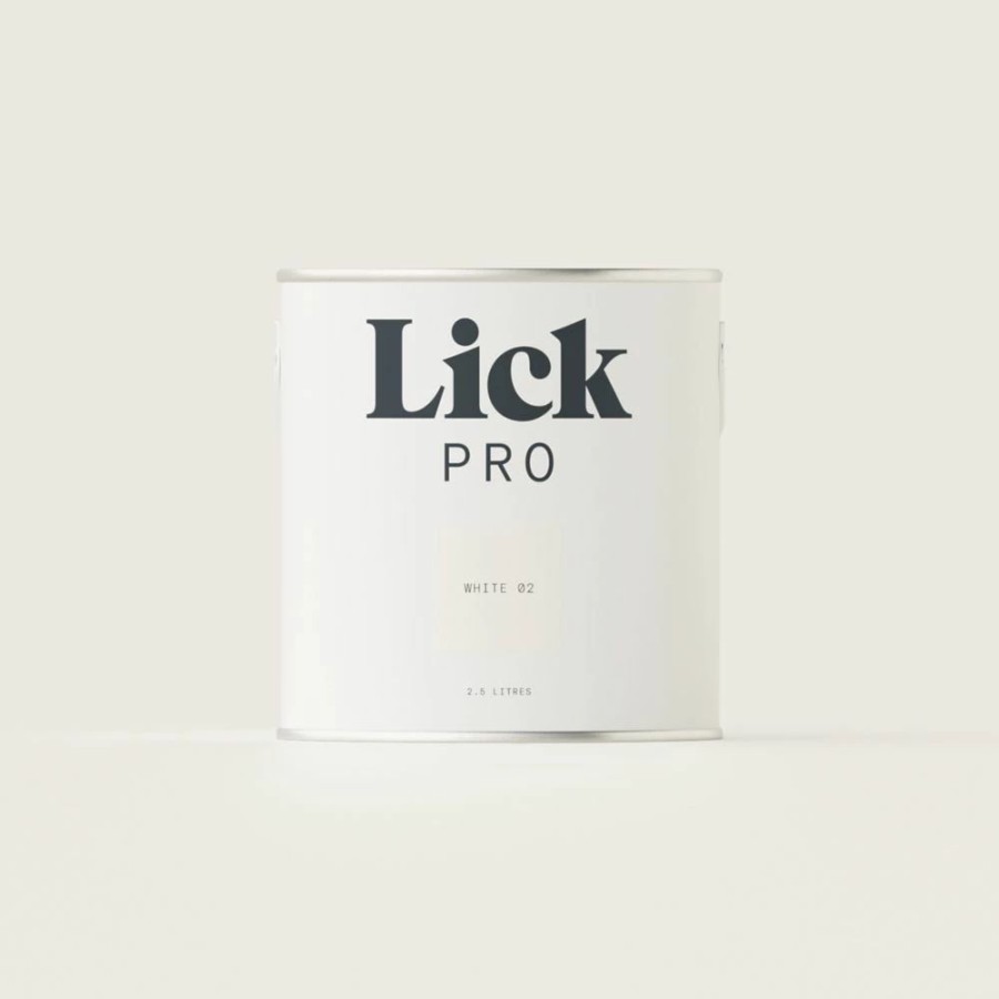 Decorating * | Lickpro Eggshell White 02 Emulsion Paint 2.5Ltr