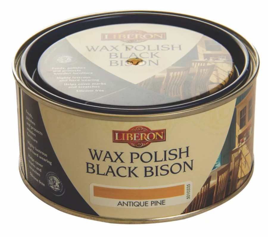 Decorating * | Liberon Black Bison Paste Wax Satin To Gloss Antique Pine 500Ml