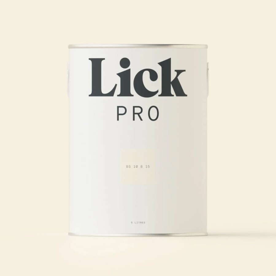 Decorating * | Lickpro Matt White Bs 10 B 15 Emulsion Paint 5Ltr