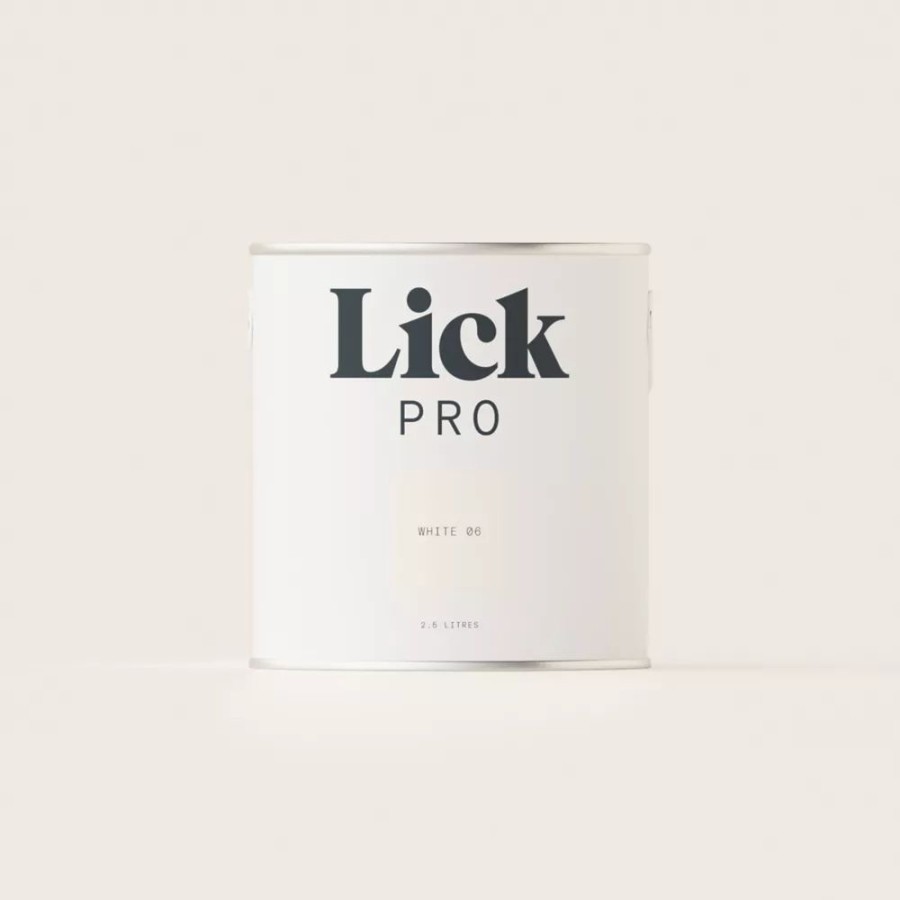 Decorating * | Lickpro Matt White 06 Emulsion Paint 2.5Ltr