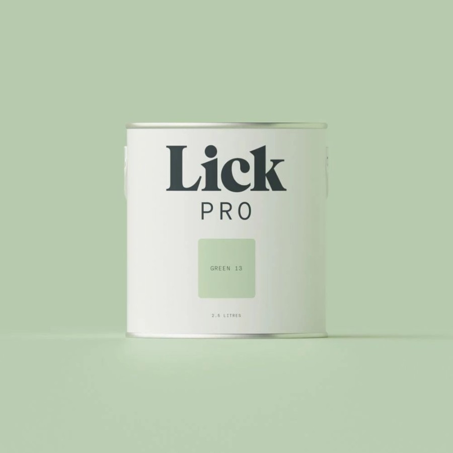 Decorating * | Lickpro Matt Green 13 Emulsion Paint 2.5Ltr