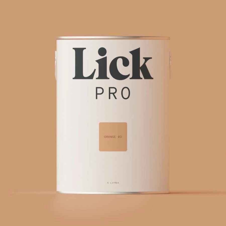 Decorating * | Lickpro Matt Orange 03 Emulsion Paint 5Ltr