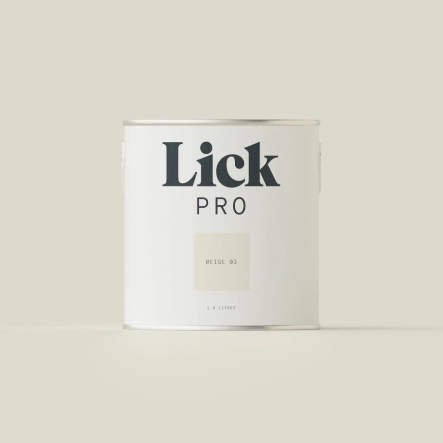 Decorating * | Lickpro Eggshell Beige 03 Emulsion Paint 2.5Ltr