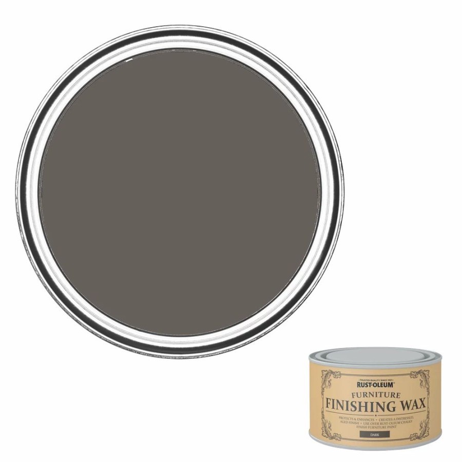 Decorating * | Rust-Oleum Universal Furniture Finishing Wax Matt Dark Brown 400Ml