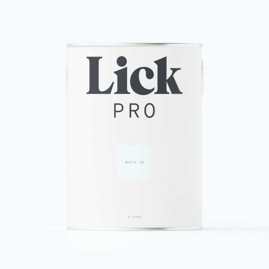 Decorating * | Lickpro Matt White 10 Emulsion Paint 5Ltr