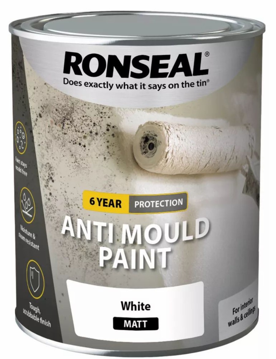 Decorating * | Ronseal Anti Mould Paint Matt White 2.5Ltr