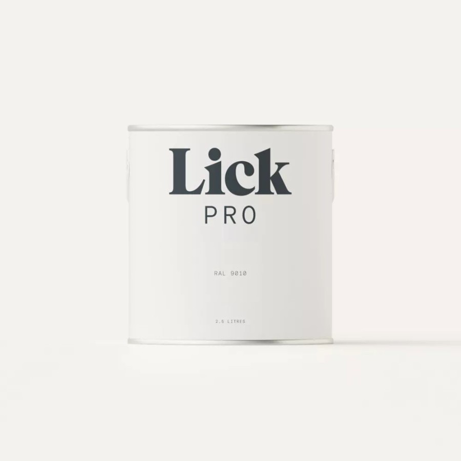 Decorating * | Lickpro Eggshell White Ral 9010 Emulsion Paint 2.5Ltr