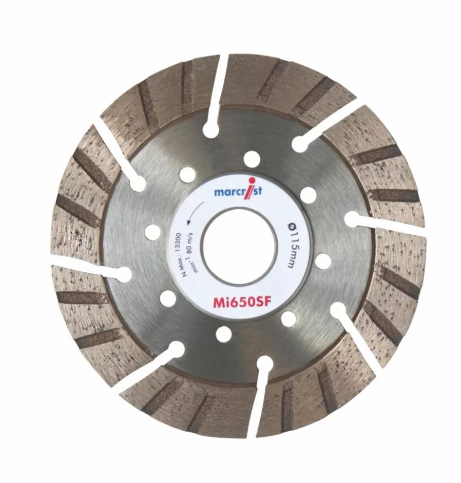 Cutting & Blades * | Marcrist Masonry Diamond Segmented Blade 115 X 22.2Mm