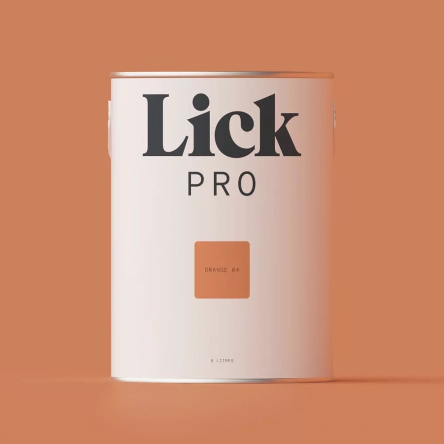 Decorating * | Lickpro Eggshell Orange 04 Emulsion Paint 5Ltr