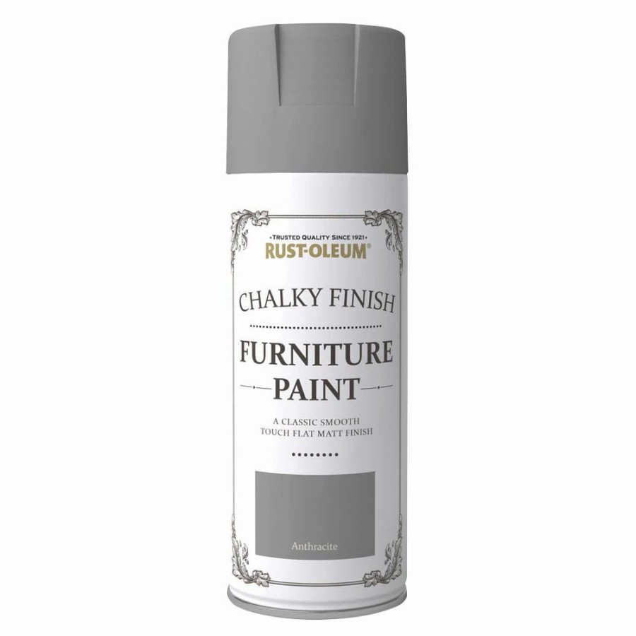 Decorating * | Rust-Oleum Universal Furniture Spray Paint Chalky Anthracite Grey 400Ml