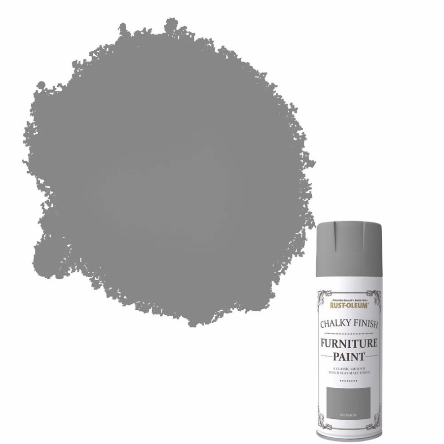 Decorating * | Rust-Oleum Universal Furniture Spray Paint Chalky Anthracite Grey 400Ml