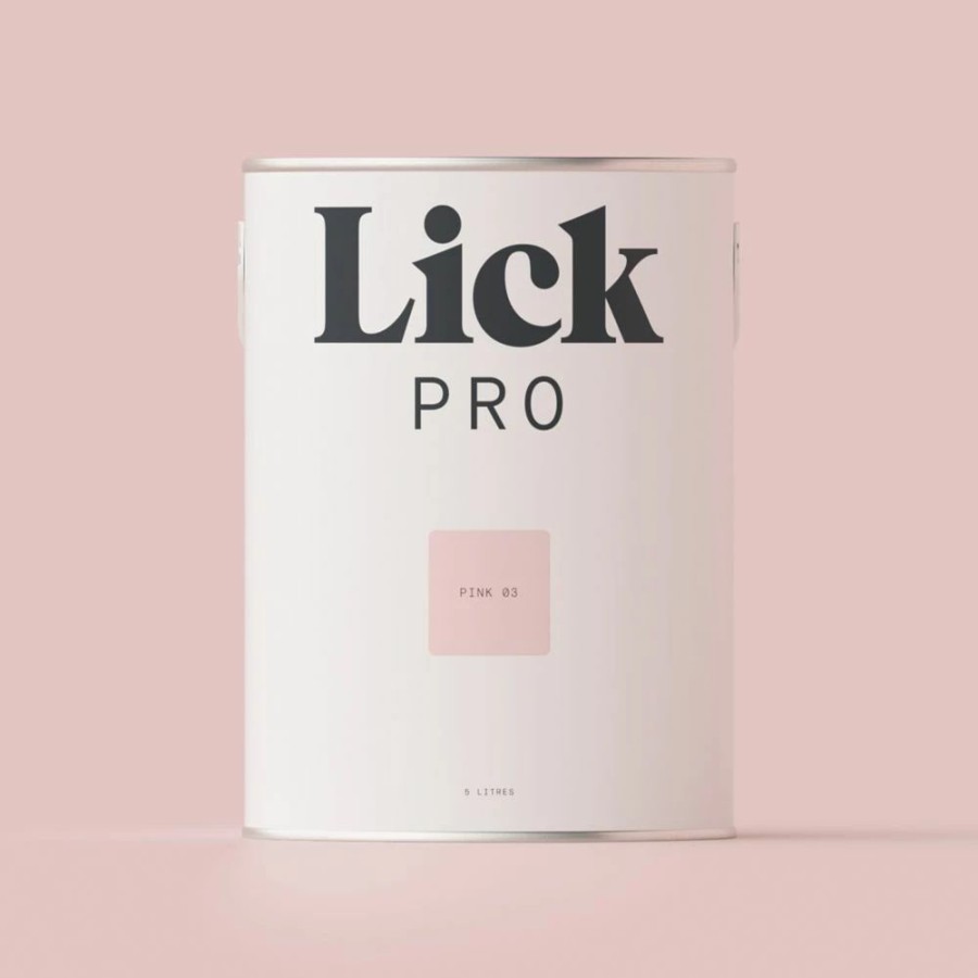 Decorating * | Lickpro Matt Pink 03 Emulsion Paint 5Ltr