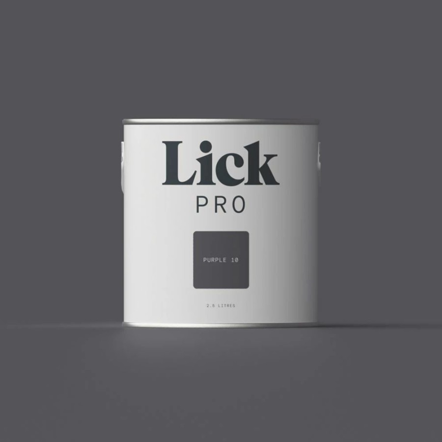 Decorating * | Lickpro Matt Purple 10 Emulsion Paint 2.5Ltr