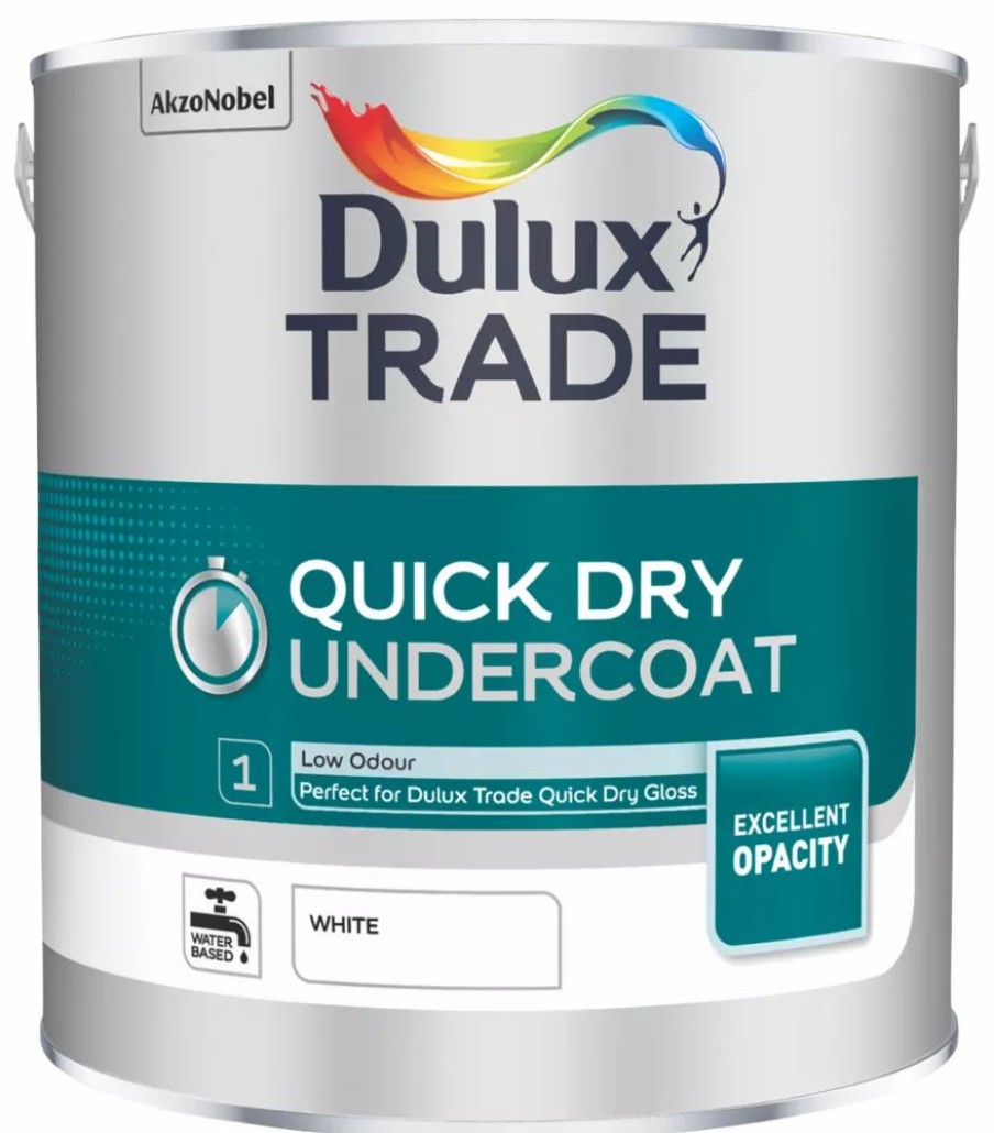 Decorating * | Dulux Trade Quick-Dry Undercoat 2.5Ltr