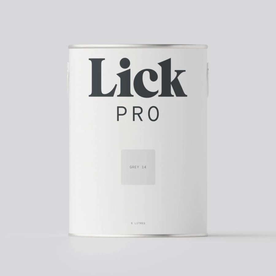 Decorating * | Lickpro Matt Grey 14 Emulsion Paint 5Ltr