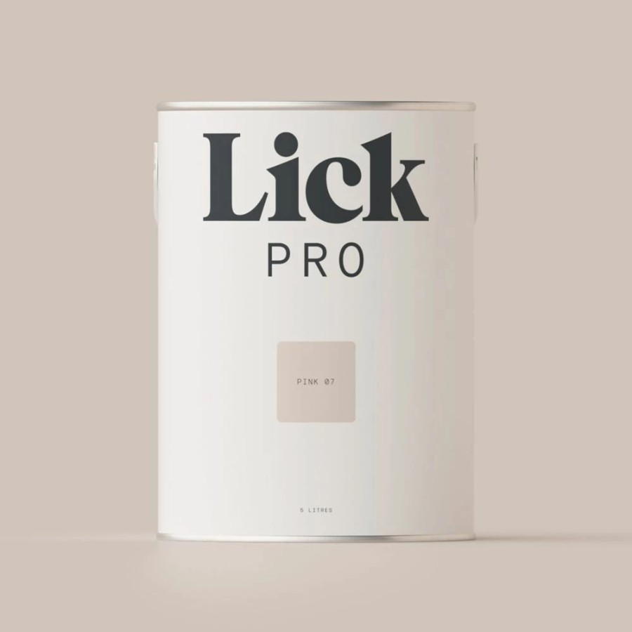 Decorating * | Lickpro Matt Pink 07 Emulsion Paint 5Ltr