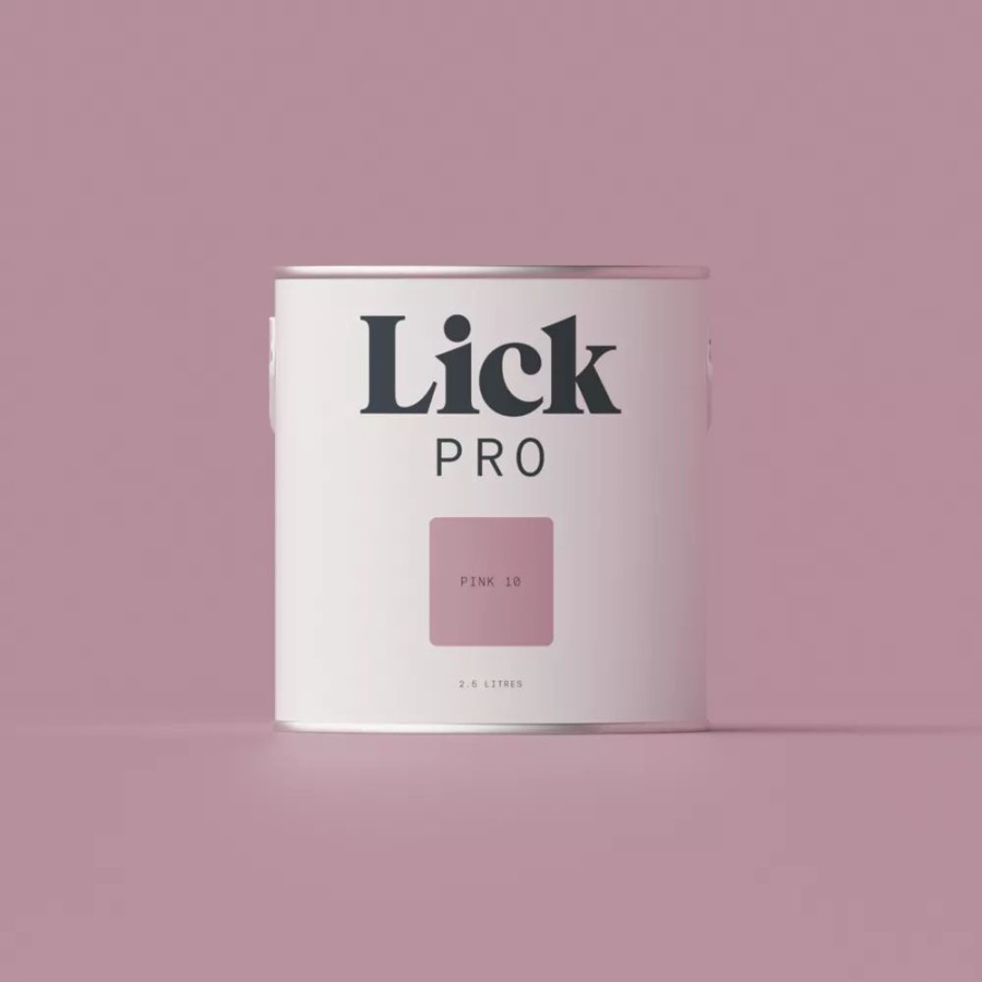 Decorating * | Lickpro Matt Pink 10 Emulsion Paint 2.5Ltr