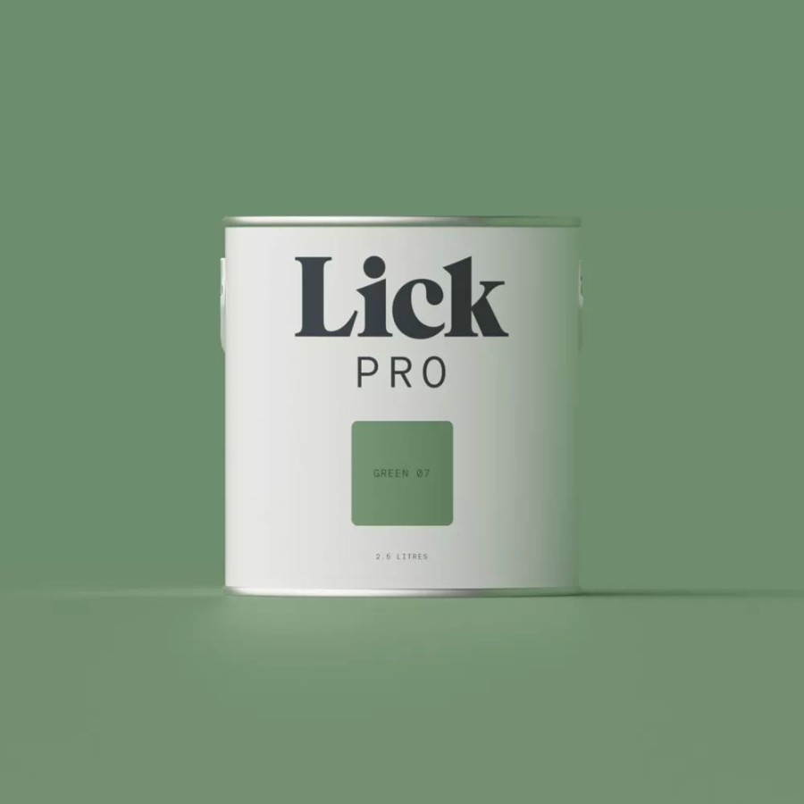 Decorating * | Lickpro Eggshell Green 07 Emulsion Paint 2.5Ltr