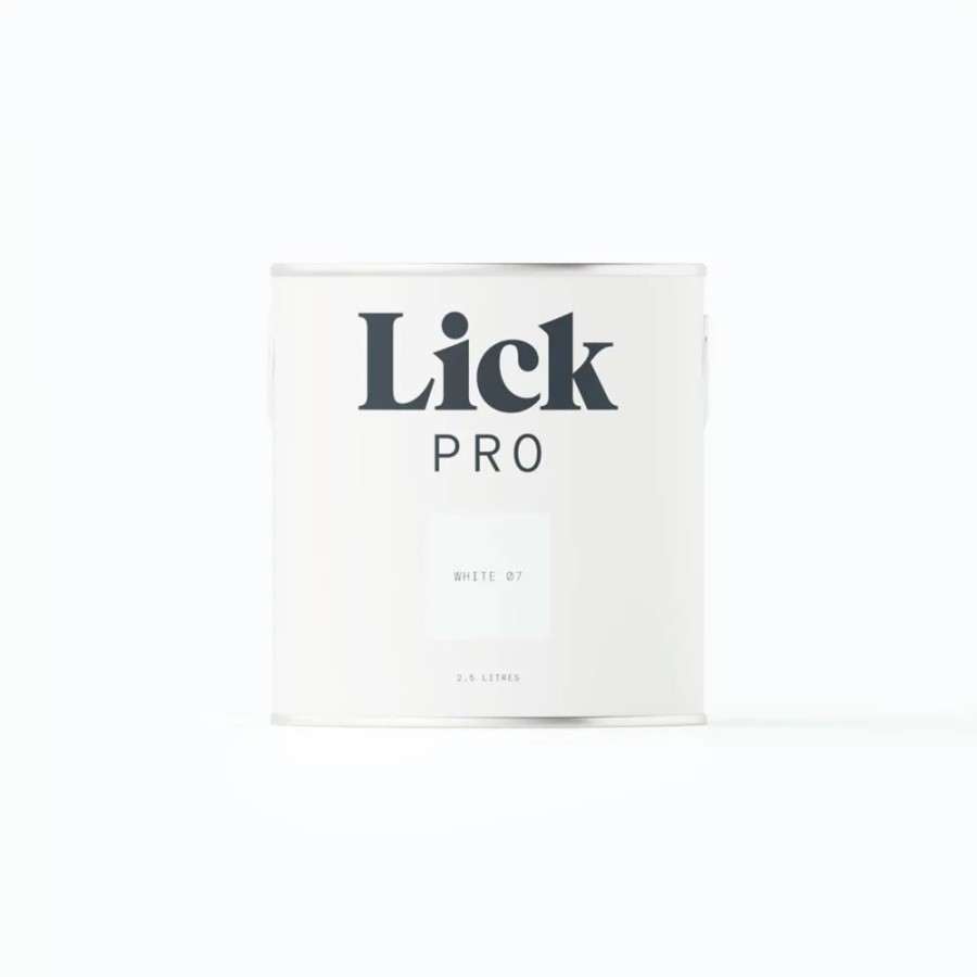 Decorating * | Lickpro Matt White 07 Emulsion Paint 2.5Ltr