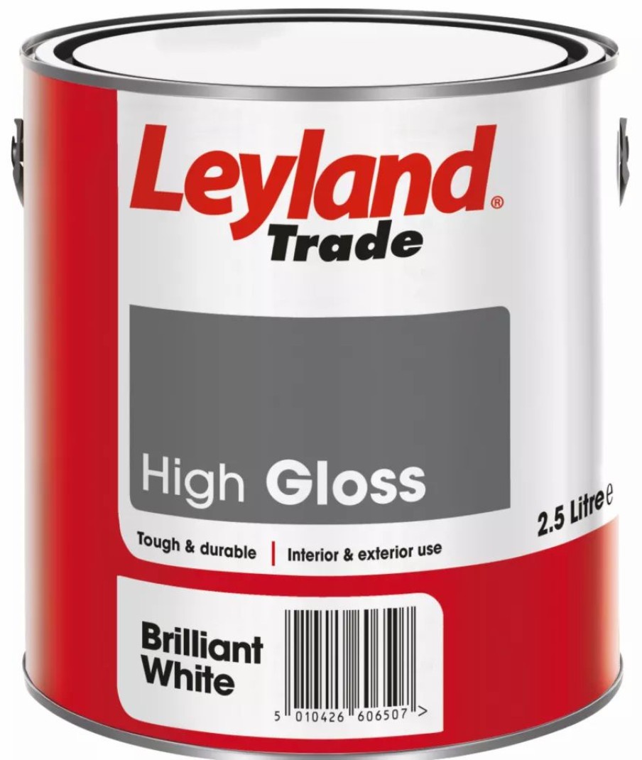 Decorating * | Leyland Trade High Gloss Brilliant White Trim Paint 2.5Ltr