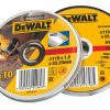 Angle Grinder Discs * | Dewalt Dt42335Tz-Qz Stainless Steel Metal Cutting Discs 4 1/2" (115Mm) X 1.2 X 22.2Mm 10 Pack