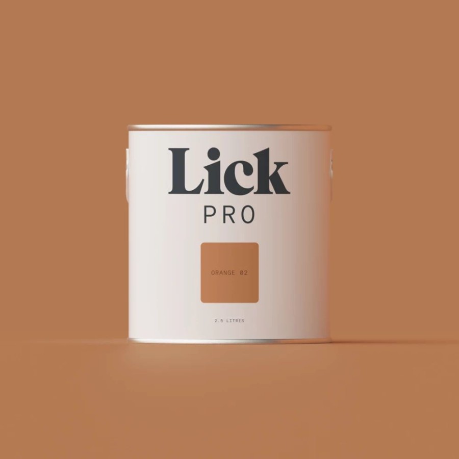 Decorating * | Lickpro Eggshell Orange 02 Emulsion Paint 2.5Ltr