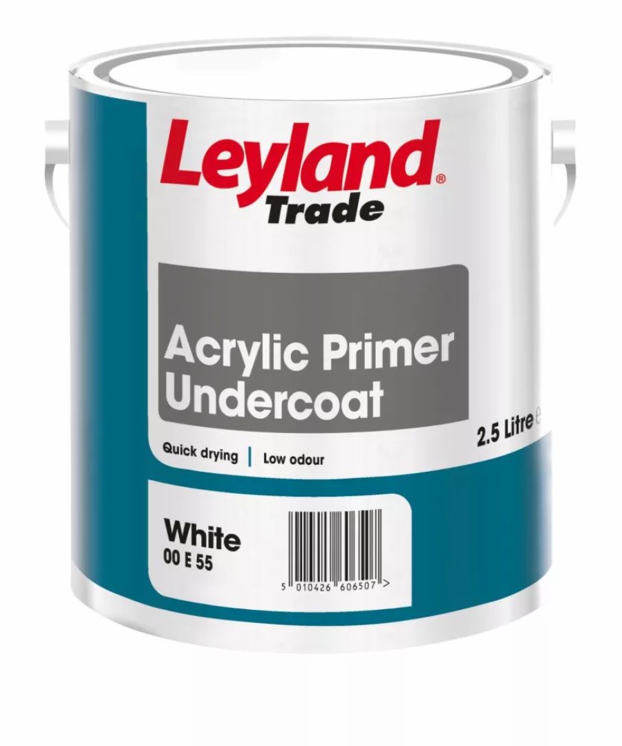 Decorating * | Leyland Trade Acrylic Primer Undercoat 2.5Ltr