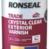 Decorating * | Ronseal Trade Exterior Varnish Satin Clear 750Ml