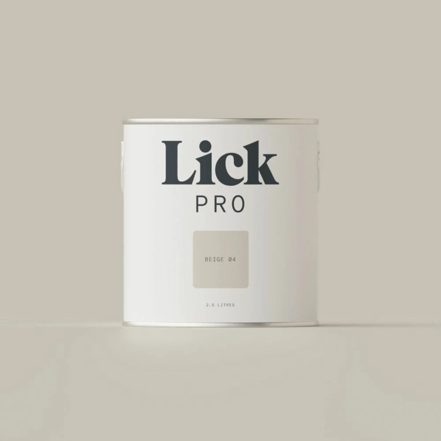 Decorating * | Lickpro Matt Beige 04 Emulsion Paint 2.5Ltr