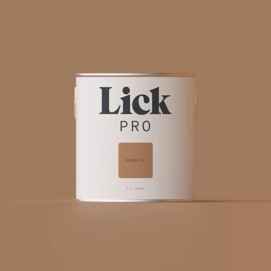 Decorating * | Lickpro Eggshell Brown 02 Emulsion Paint 2.5Ltr