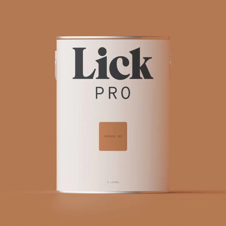 Decorating * | Lickpro Matt Orange 02 Emulsion Paint 5Ltr